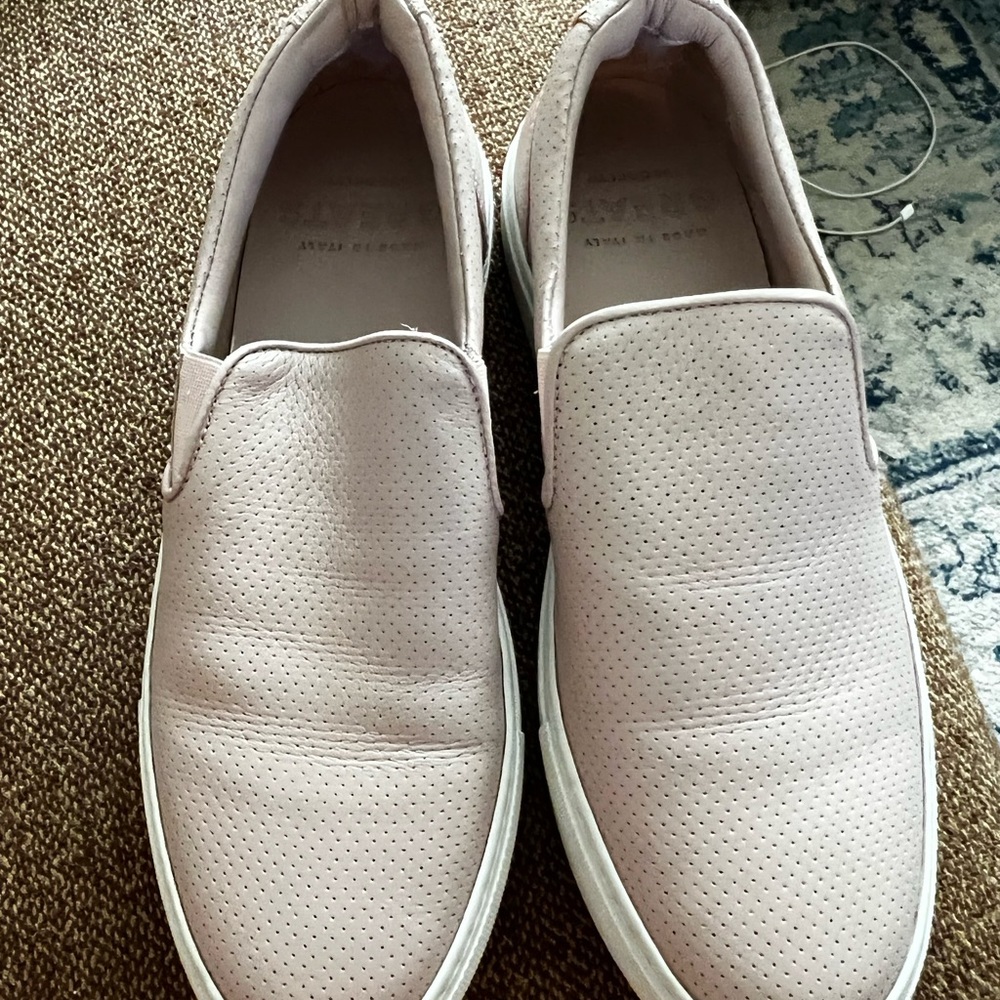 GREATS pink Wooster slip on sneakers